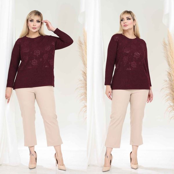 Picture of CURVY GIRL QUALITY PARTY TOP WITH GLITTER